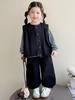 2025 Spring/Autumn Stylish Three-Piece Set for Baby Girls - Fashionable Vest and Casual Attire