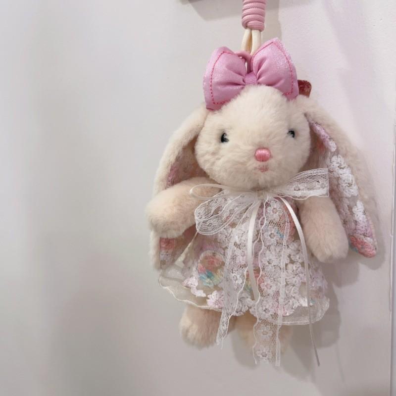 Süßer Hase Plüschtier Tasche Anhänger Mit PP-Baumwollfüllung Für Kinder Und Jugendliche