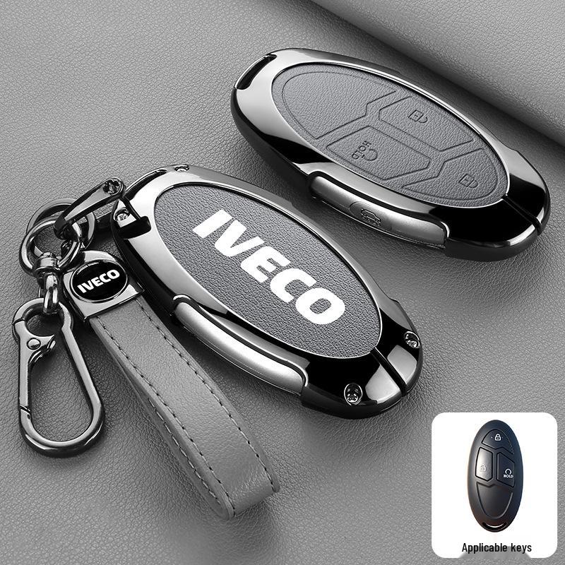 Iveco Ousheng 2021 Car Key Case: Modified Remote Key Protective Bag with Buckle