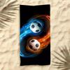 2025 New Football Beach Towel Soccer Themed Microfiber Bath Towel for Adults Seaside Quick Dry Towel