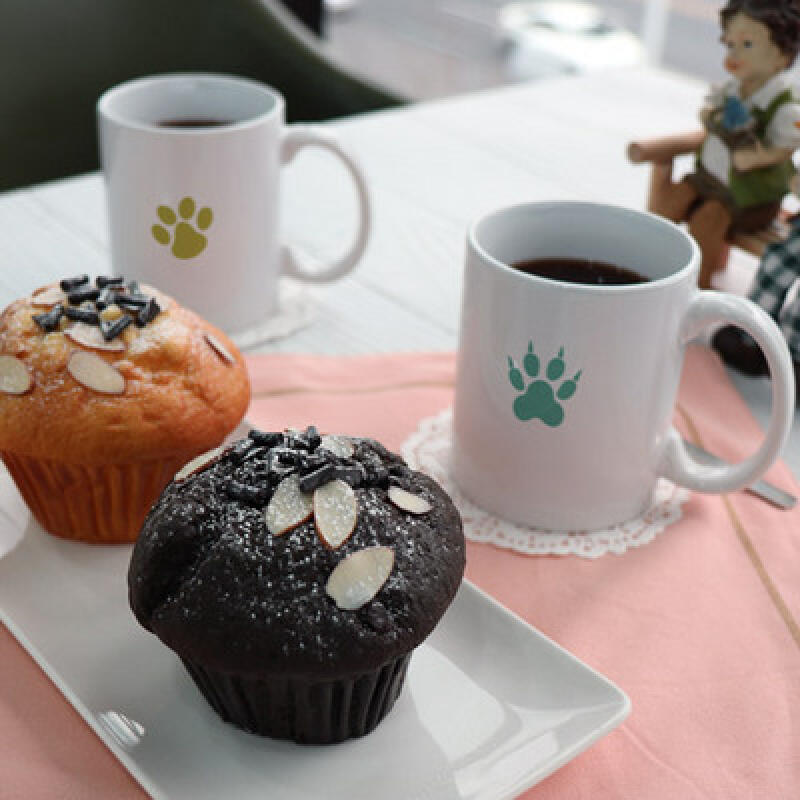 

tb757-Design Mug 2p-Animal Footprints