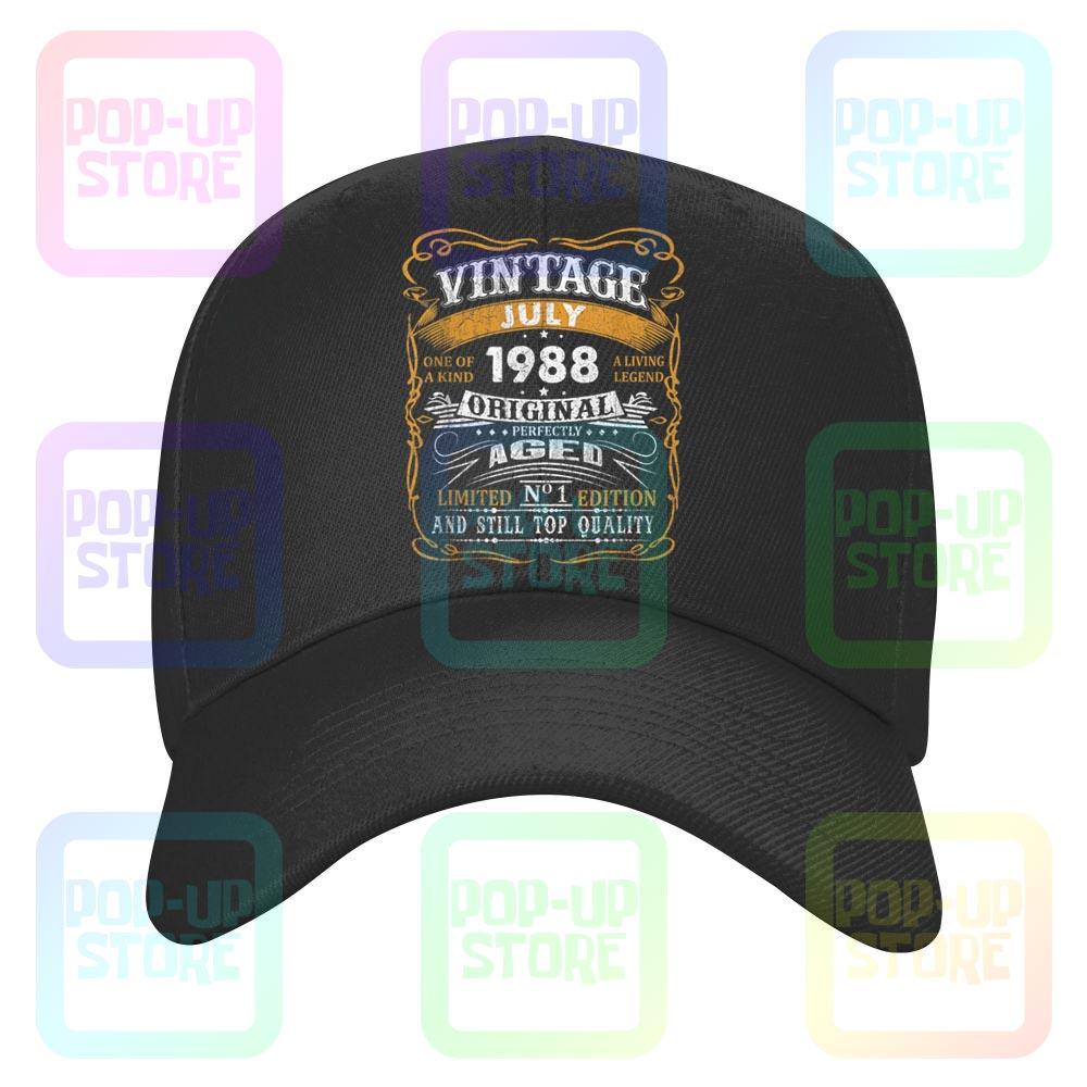 

Vintage July 1988 33 Years Old 33Rd Birthday Unisex Caps Baseball Cap