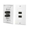 DOONJIEY Dual Port Clarity 1080P HDMI-compatible Full High Wall Plate Faceplate Socket Connector