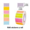 2 Rolls Paper Label Sticker Color/Light Color Self-adhesive Oil-proof Waterproof Handwritten Name Classification Index YMY