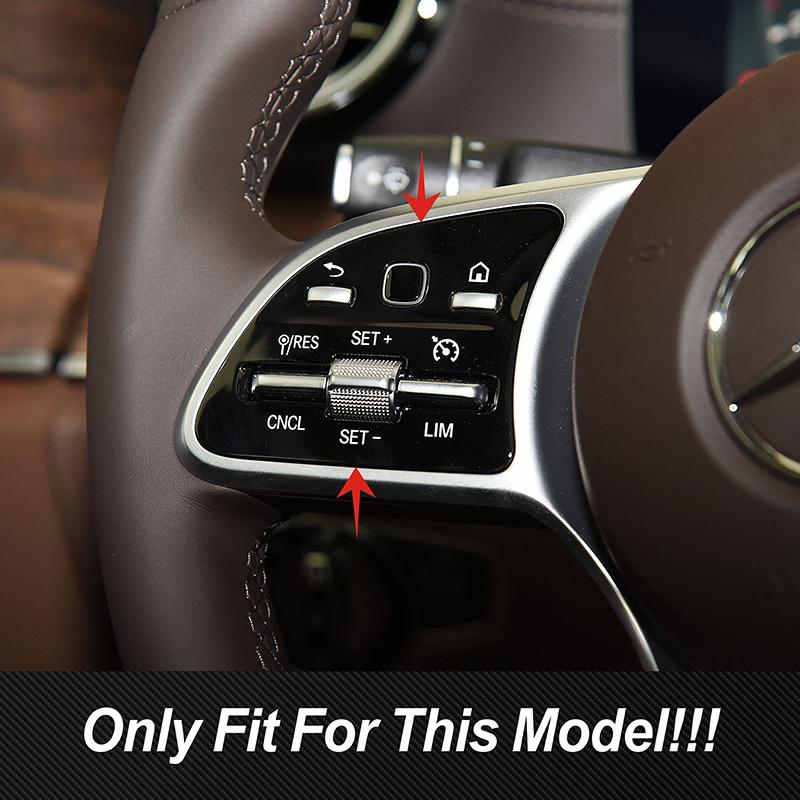 Aluminium Alloy Car Console Steering Wheel Button Panel Sequ Trim For Mercedes Benz W167 X167 X247 W247 X253 W213 W205 W177