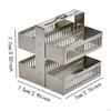Dyeing Rack In Stainless Steel with Handle for Glass Slides Lab