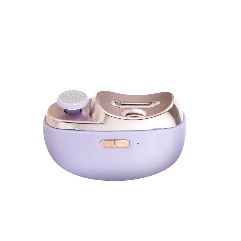 In-Stock Electric Nail Clipper: Automatic, Multifunctional Manicure Grinder with Child-Safe Design фиолетовый