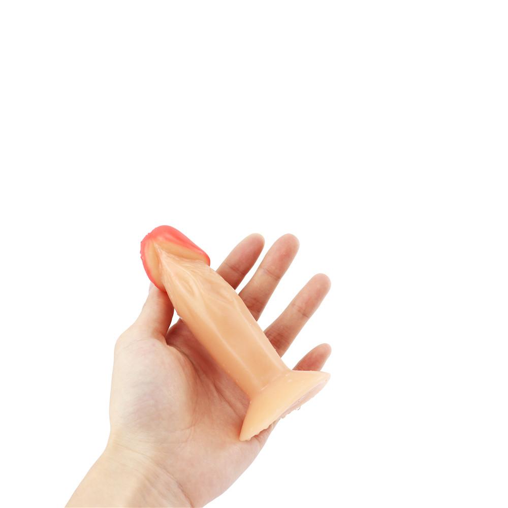 Okouzlující dildo realistické falešné péro se simulovanou přísavkou pro ženy, vzájemná masturbace, erotogenní sexuální hračky