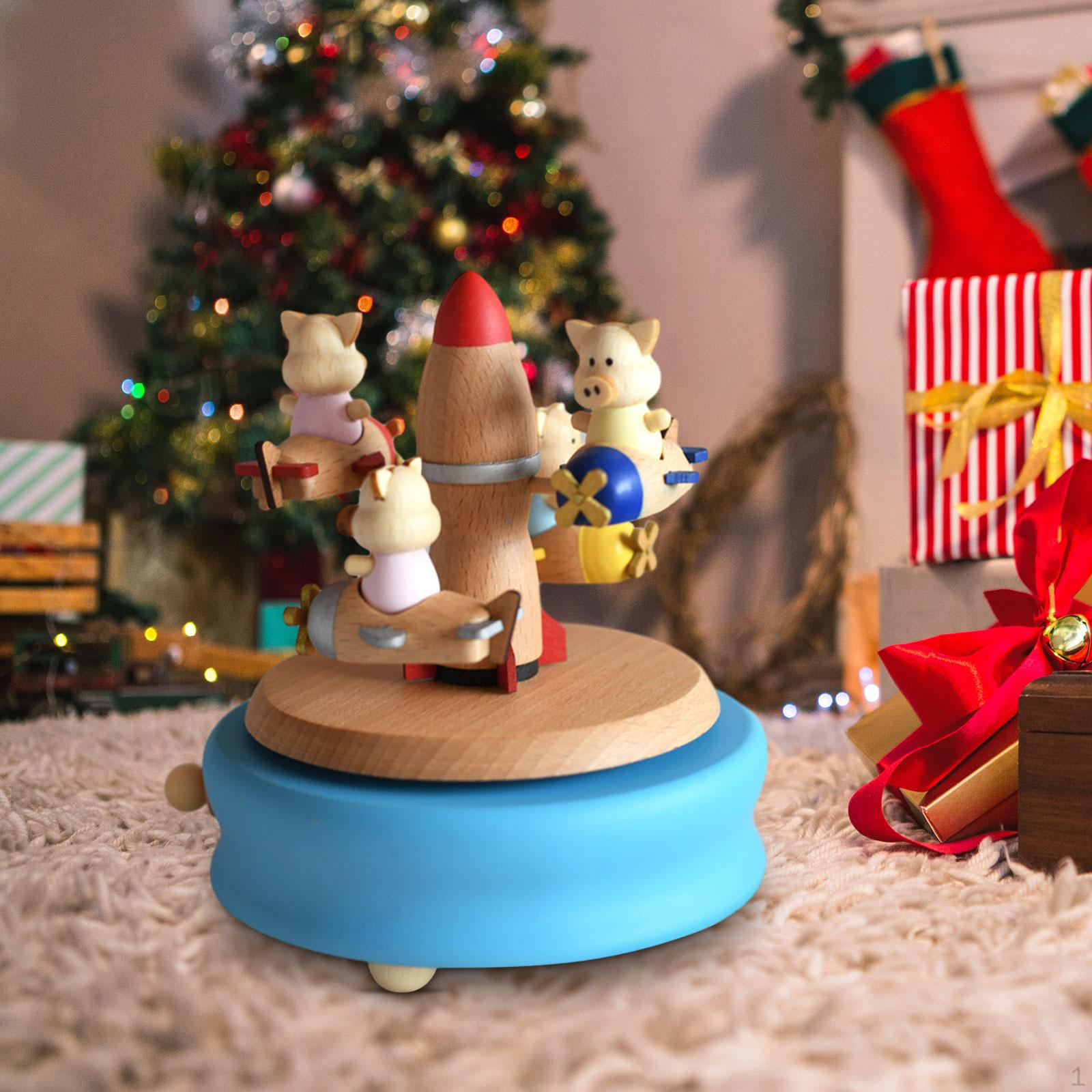 

Charming Wooden Music Box for Home Decor And Gift Giving Airplane