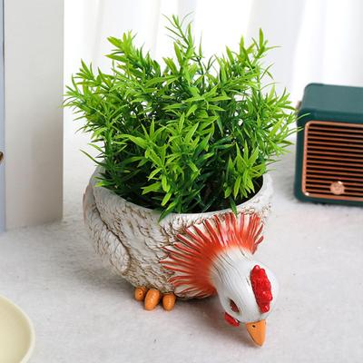 Rooster Planter Succulent Flower Pot Creative Shape Durable Construction Large Size Multipurpose Garden Planter Pot Decor