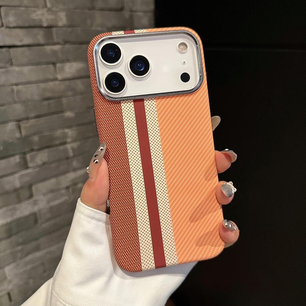 Luxury Premium Carbon Fiber Case For iPhone 17 Air 16 15 14 Pro Max Plus For Magnetic Patterned Alloy Lens Frame Protect Cover