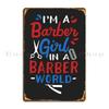 Barber Girl Metal Plaque Poster Club Kitchen Wall Decor Character Classic Tin Sign Poster
