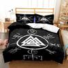 Viking Duvet Cover Set Viking Symbols Bedding Sets Scandinavian Folklore Motifs Northern Germanic Culture Celtic Comforter Cover