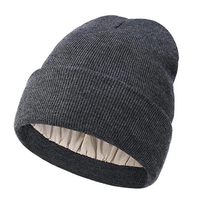 Winter Warm Ear Protection Cuffed Slouchy Warm Cuffed SKullies Cap for Hiking Cycling Skiing Sports Hat Unisex Satin Lined Hat