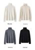 Lekasha Women's 100% Pure Cashmere High Neck Pullover Sweater - Warm Autumn/Winter Base Layer