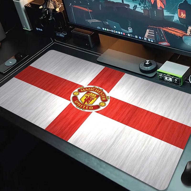 Manchester United F Large Size Mouse Pad Large Gaming Table Cushion Non-slip Laptop Tablet Big Mousepad XXL Mat Mini PC Playmat With Lock edge