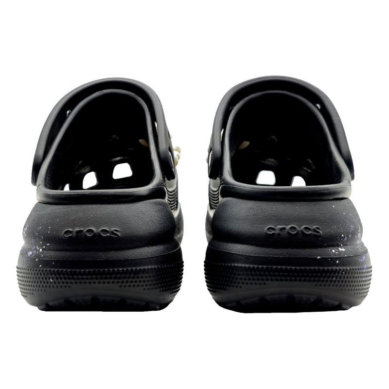 Crocs EVA Puffs Dream Butterfly Stars Noble Non-slip Abrasion Resistant Hole Shoes Unisex Black