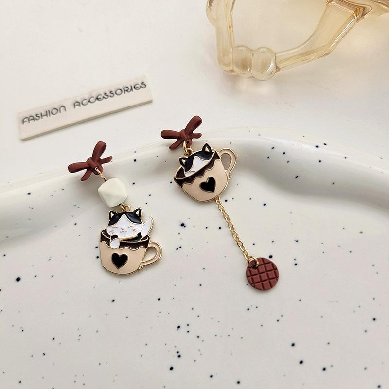 Kawaii Kitten Tassel Earrings