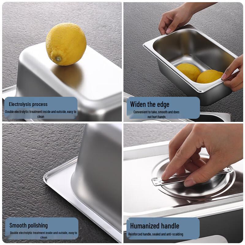 SuShi 304 Stainless Steel Gastronorm Food Pan
