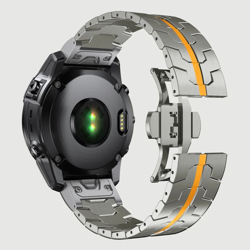 

22 мм 26 мм Быстросъемный ремешок из нержавеющей стали для Garmin Fenix 8 47 мм/Fenix E/Fenix 6 Pro/6/7/7 Pro/5/5 Plus Металлический ремешок для смарт-часов Quick Fit 22MM