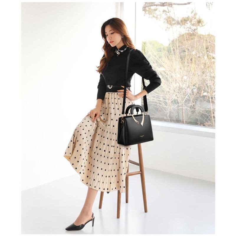 Single Shoulder Bag Lychee Print Large Handbag Female Mother Bag Fashion Women's Crossbody Bag