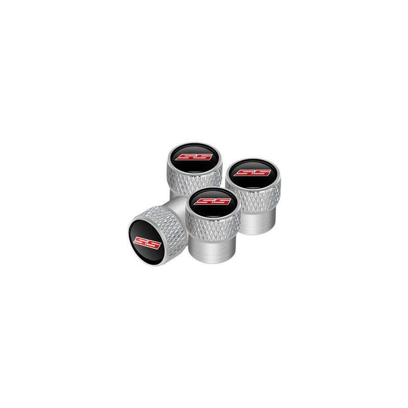 4Pcs Car Styling SS Logo Emblem Metal Car Wheel Tire Cover Air Valve Stem Caps For Cruze Camaro Captiva SS Sport