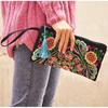 Portable Embroidered Women Handbags National Ethnic Butterfly Flower Bags for Lady Clutch Tassel Small Flap Evening Bag