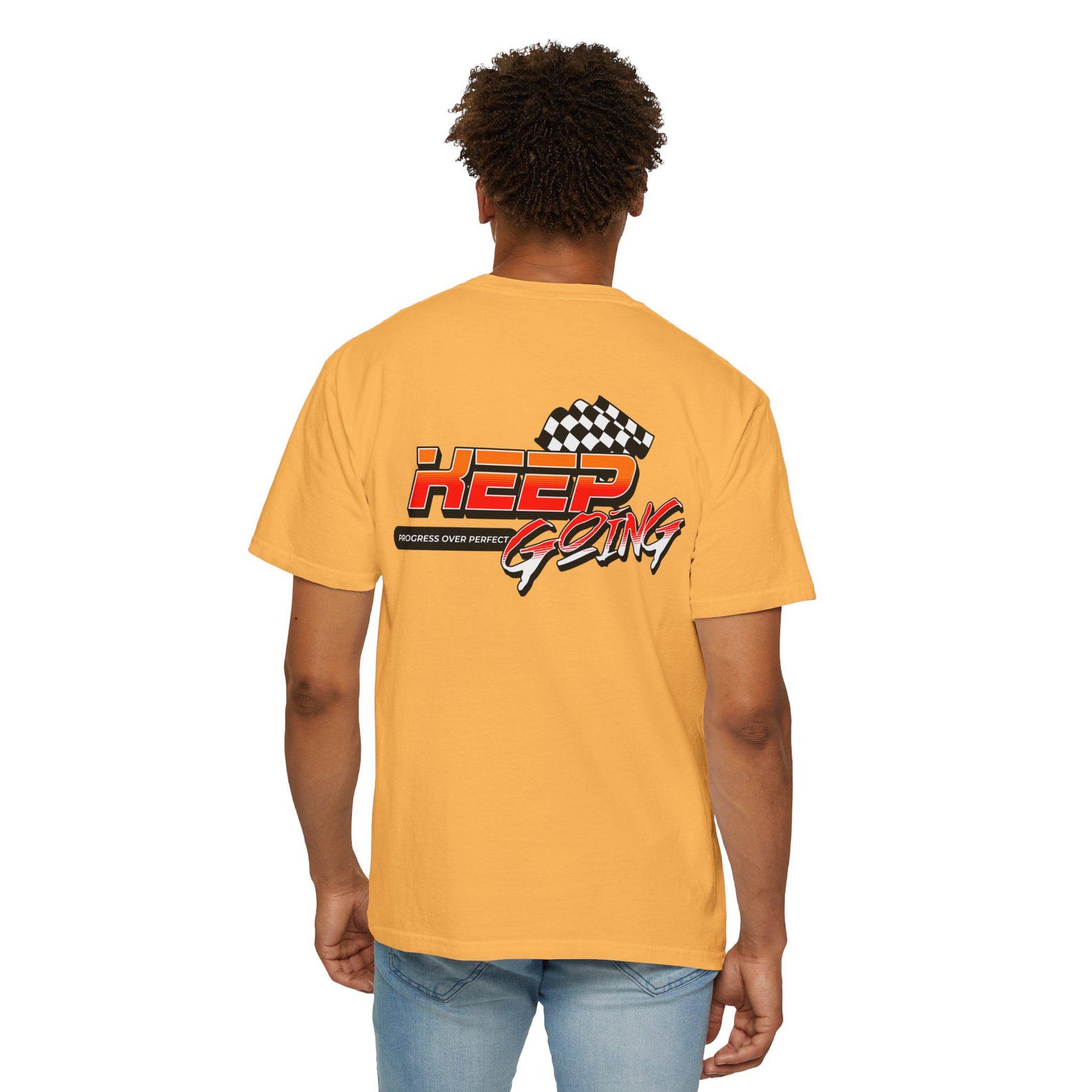 Keep Going Racing Logo T-shirt | Motivational Racing Shirt M