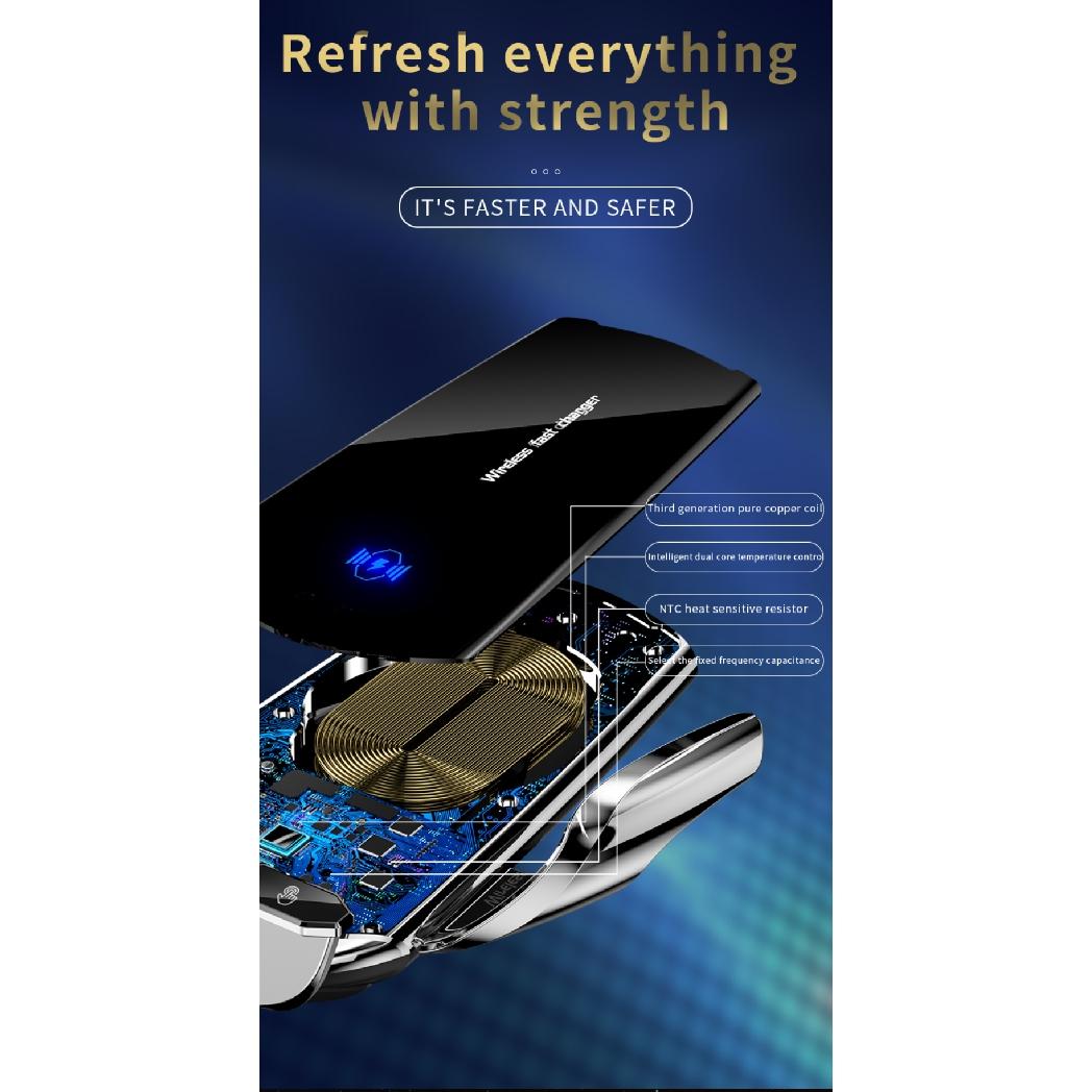 Быстрое автомобильное беспроводное зарядное устройство 300 Вт для Samsung Galaxy Note 20 — фото 13