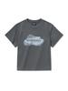 DISCOVERY EXPEDITION Freshvent Women'S Crop Washed Graphic Short Sleeve T-Shirt (D/Grey)