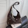Korejský styl Hvězda Vyšívaná Taška přes rameno Pěticípá hvězda Podpažní taška Crossbody taška Denní