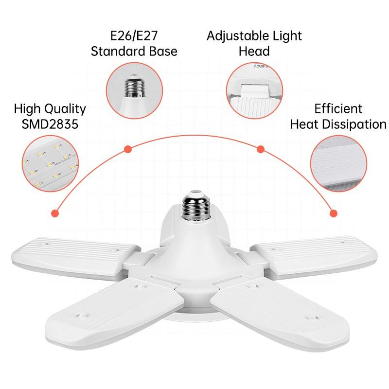 Led Light Bulb E27 30W 40W 60W 80W Super Bright Led Lamp Ceiling Lights 220V 240V for Home Garage Lighting