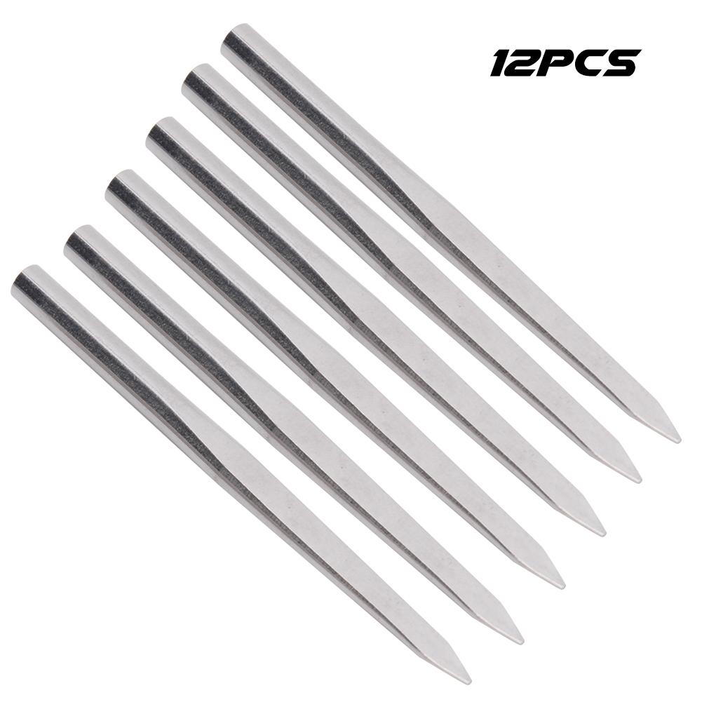 12Pcs Stainless Steel Needles Flat Head for Parachute Cord Bracelets Sewing Craft Making