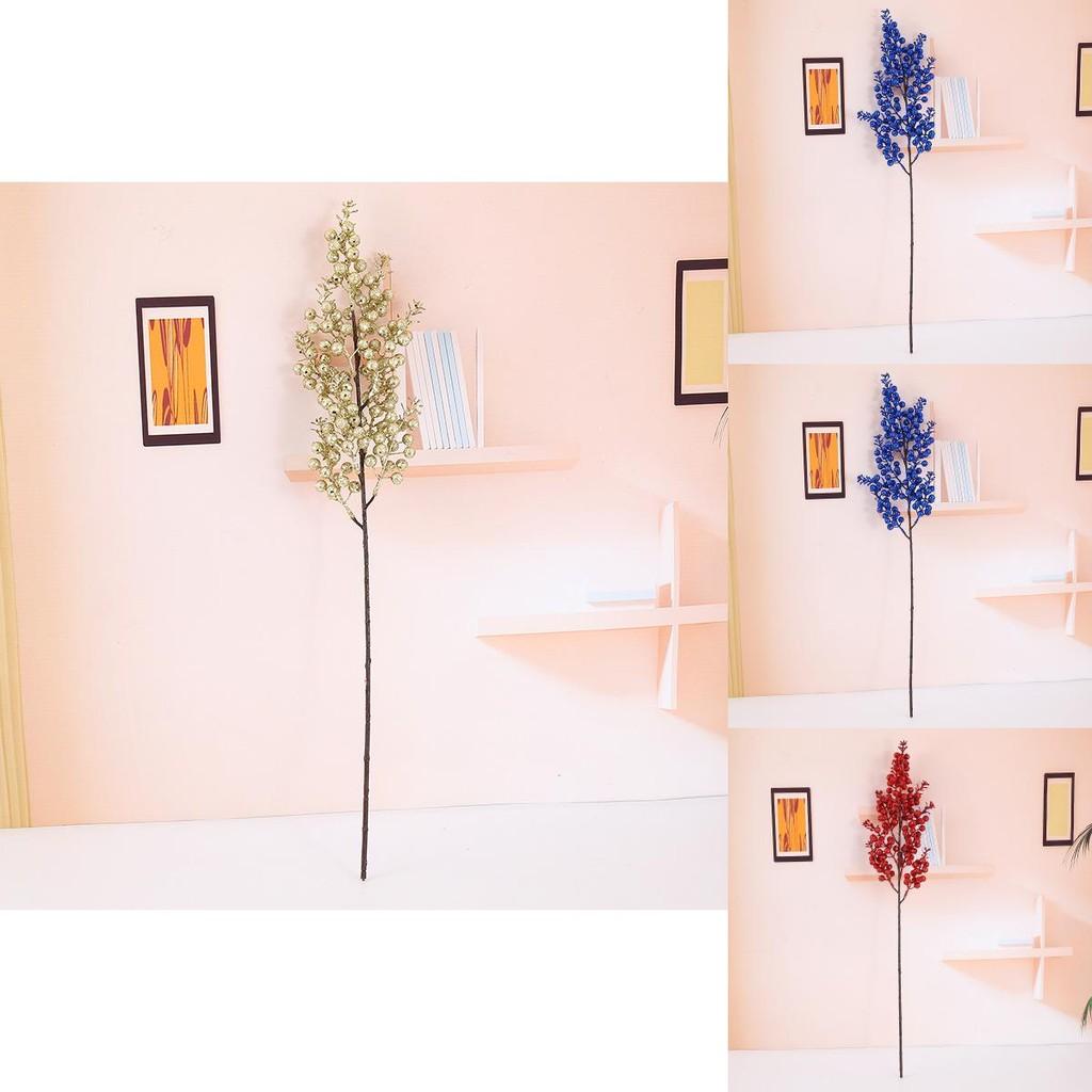 Weihnachtsbeere Vintage Kunstblumen-Dekor mit goldenen Akzenten für festliche Heimdekoration