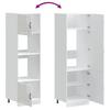 Built in Oven Cabinets 2 pcs Lucca High Gloss White Wood Based Material