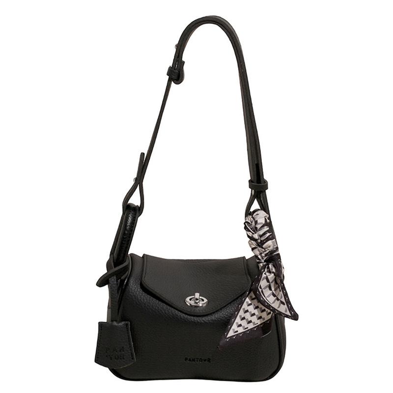 

Высококачественная портативная сумка через подмышку с нишевым дизайном, женственная, простая и популярная, универсальная сумка-мессенджер через плечо чёрный