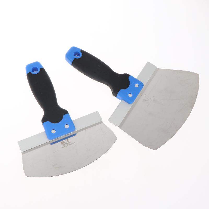 Stainless Steel Paint Scraper, Putty Knife With Two-Tone Grip Handle For Wallpaper Removal & Drywall Finishing Tasks A