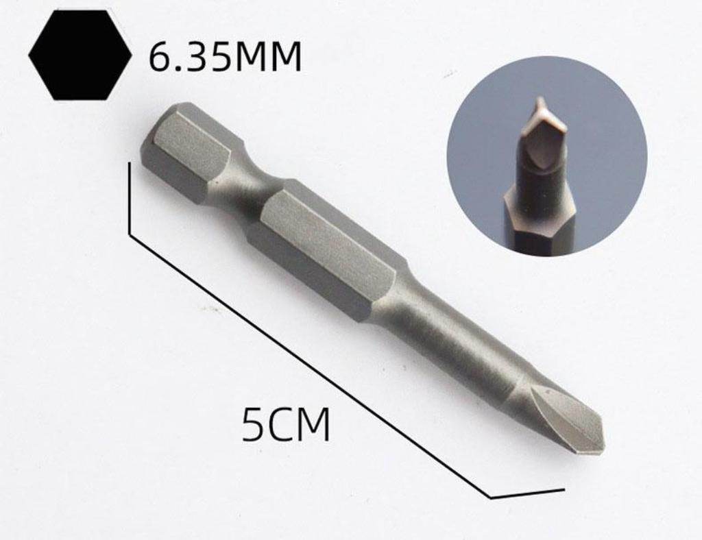 5Pcs Special Shaped Screwdriver Set 50mm U-shaped Y-Type Triangle Inner Cross Three Points Screwdriver Bit Tool