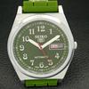 REFURBISHED VINTAGE SEIKO 5 AUTOMATIC JAPAN MENS GREEN DIAL WATCH a435125-2 R122-a435125
