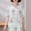 4XL-8XL Taglie Forti Bluse Eleganti da Donna Abiti Estivi Top Oversize Camicie Casual a Maniche Corte