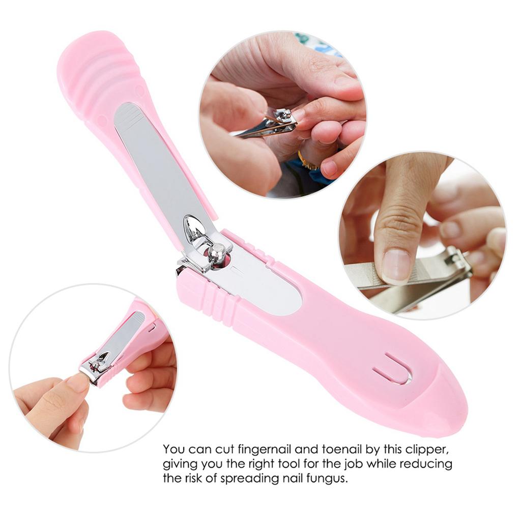 Multifunctional Stainless Steel Nail Clipper Cutter Fingernail Toenail Clipper Manicure Tool