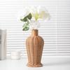 Plastic Imitation Rattan Flower Pots Flower Arrangement Containers Floor Vase Decorative Imitation Wicker Floor Vase Home Decor