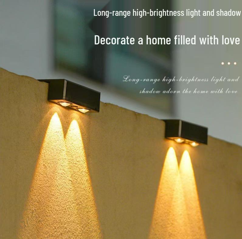 Waterproof Solar Wall Lamp for Garden, Courtyard, and Villa Décor