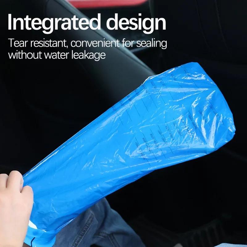 Disposable Car Cleaning Bags Portable Snap Ring Vomit Bag Pregnant Emergency Vomit Cleaning Bag Car Garbage Storage Bag 1000ML