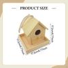 Bird House for Outdoor with Lanyard Decorative Wooden Patio Wren Swallow