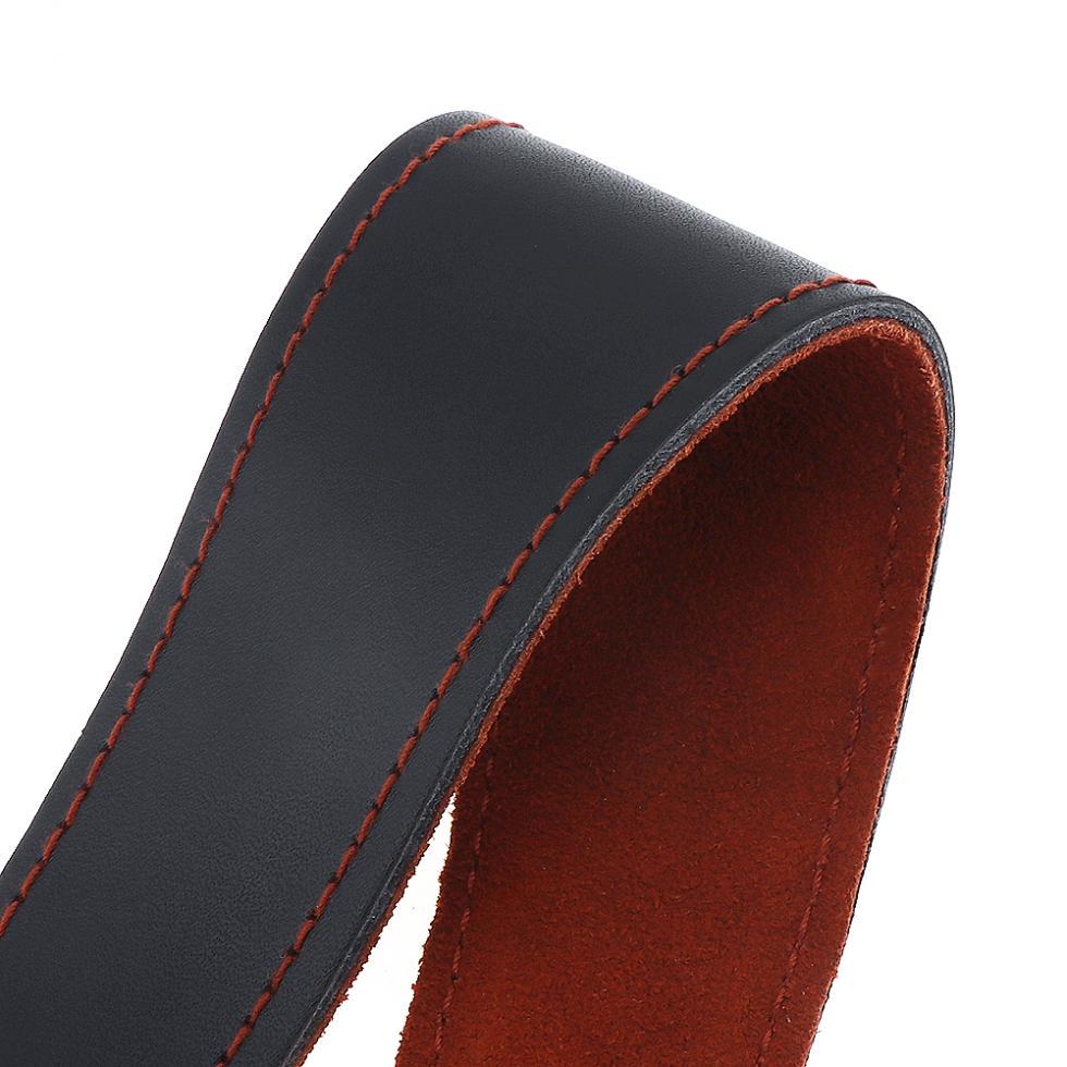 Adjustable Leather Saxophone Clarinet Neck Strap Single Shoulder Strap for Saxophone Clarinet