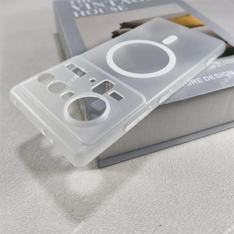 Magnetic Case For Nubia Z80 Ultra Case For MagSafe Matte Transparent Soft Silicone Back Cover For ZTE Nubia Z80Ultra 5G Shell