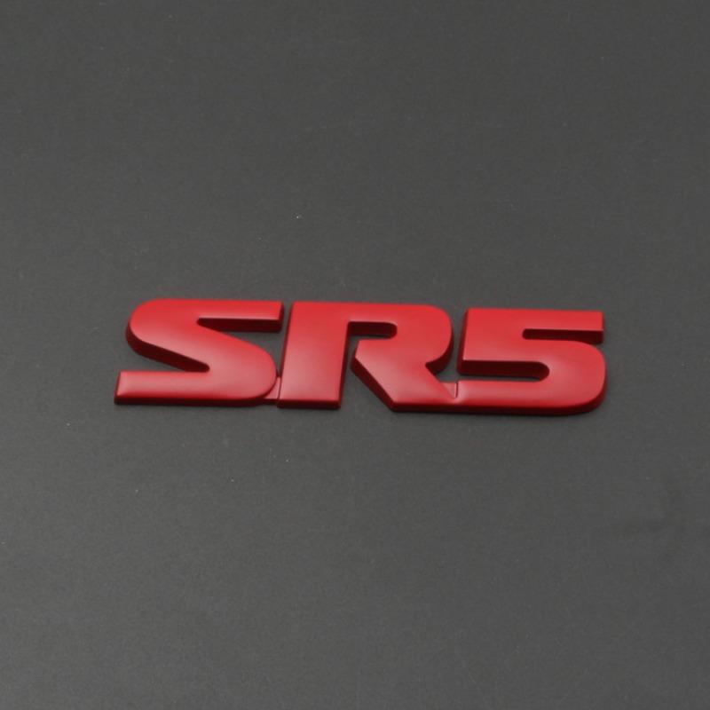 Suitable for Sequoia Tacoma Tuntu SR5 car logo, Sequoia SR5 logo V6 fender word label side label