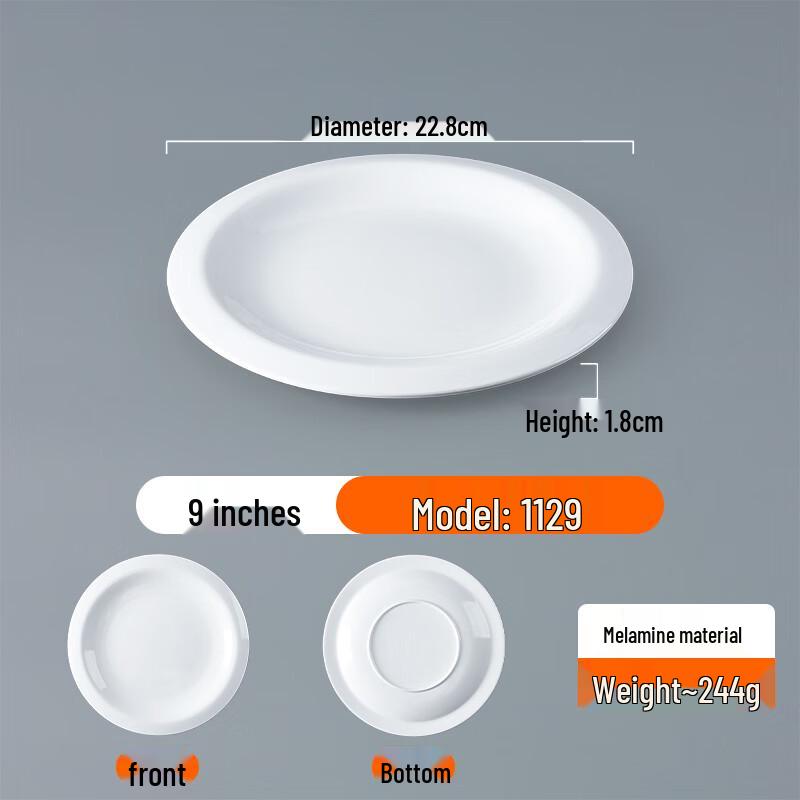 Melamine Round Dinner Plate
