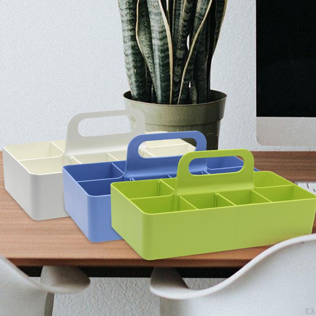 Desktop Household Organizer W/ Handle Multi Classification for Cupboards Living Room Sundries